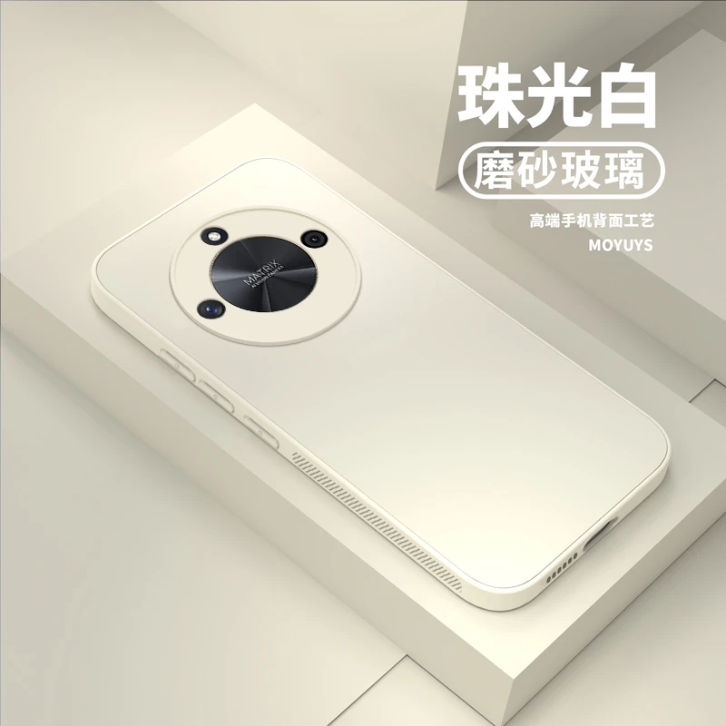 适用华为荣耀x50手机壳x40新款honor x30男女高级感端x20磨砂玻璃