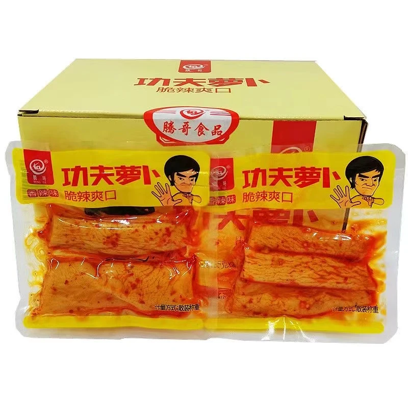 【嘎嘎爽脆】腾哥功夫萝卜香辣味26g/包整盒湖南特产麻辣小吃零食