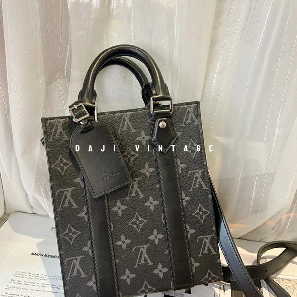 大吉中古/Lv黑老花mini琴谱手提斜挎包