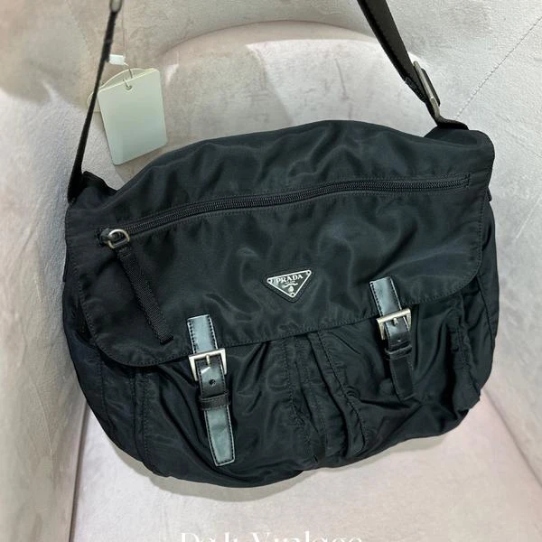 大吉中古/Prada普拉达降落伞双口袋斜挎包