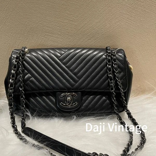 大吉中古/Chanel香奈儿银扣单肩包