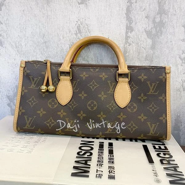 大吉中古/lv老花三角金球手提包