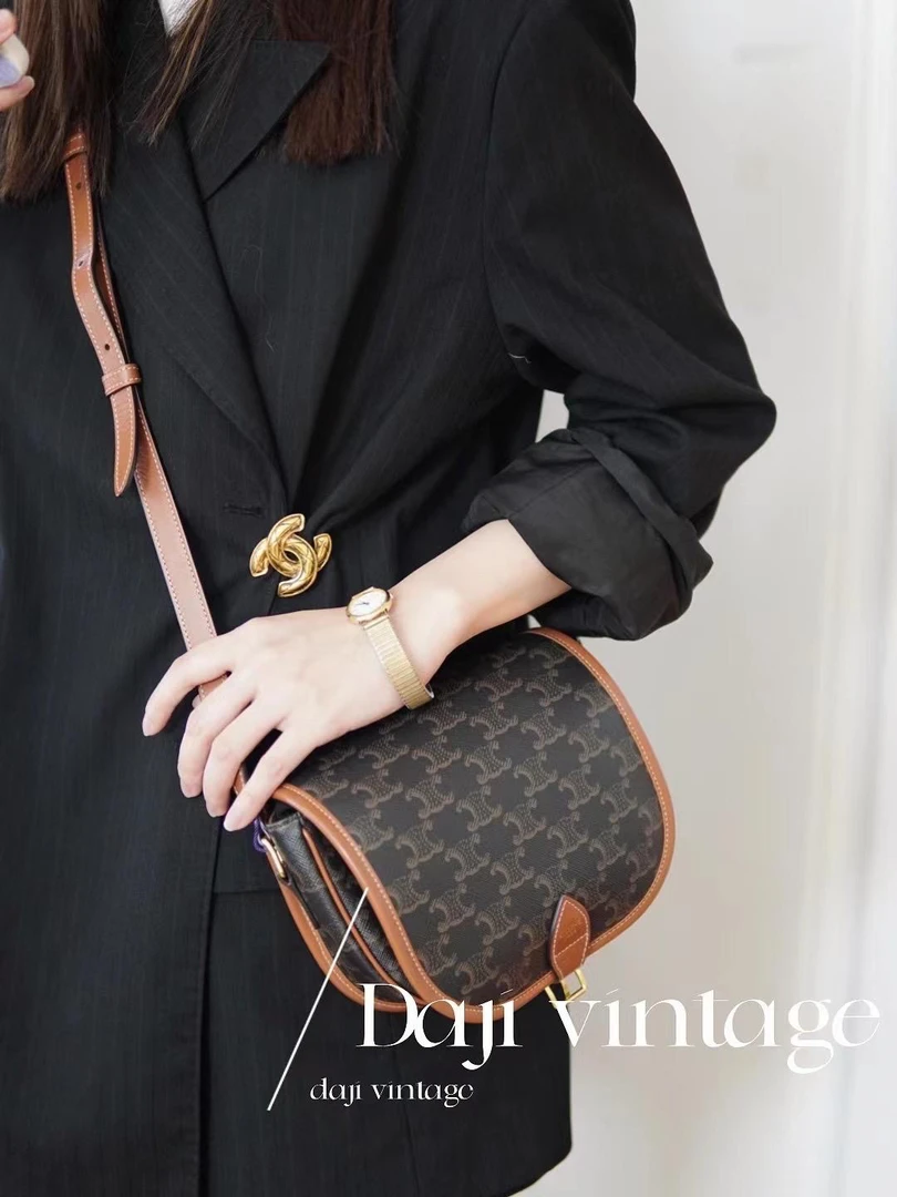 95新 Celine/思琳 大吉一店/Celine瑟琳马鞍斜挎包