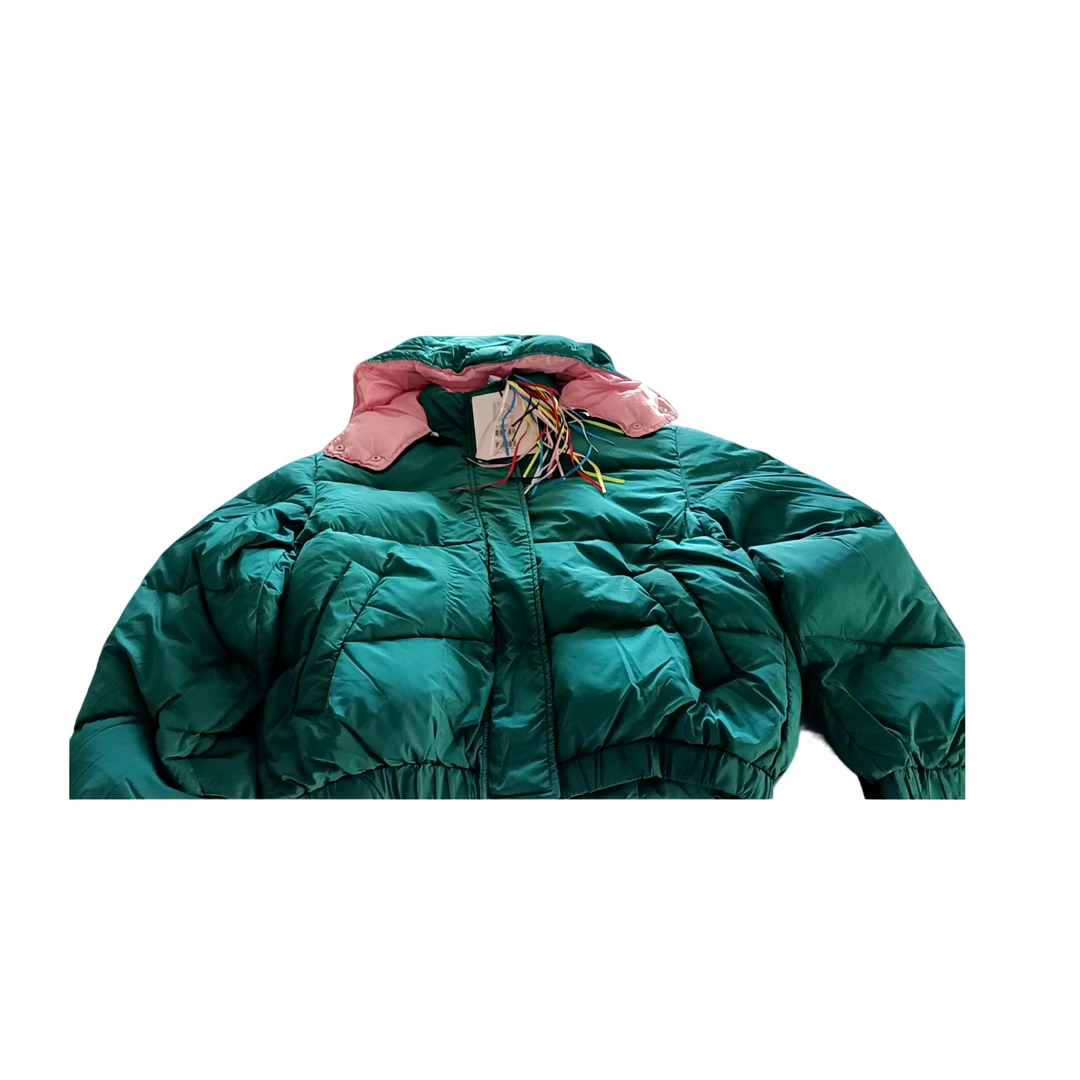 全新未使用 MSGM 时尚休闲舒适百搭潮流 女士棉羽绒服 绿色