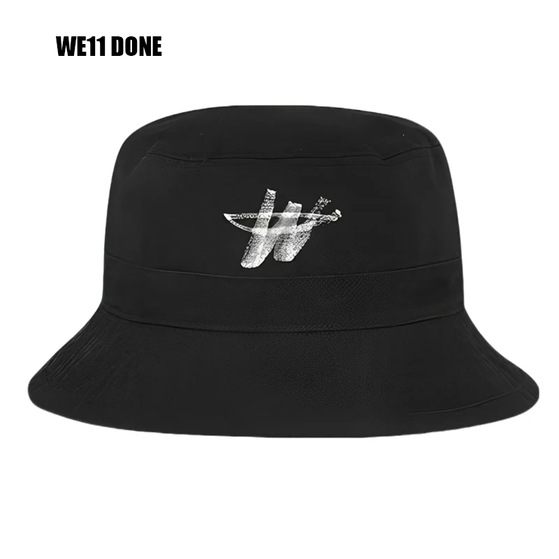 全新未使用 WE11 DONE 时尚经典字母 棉 渔夫帽 男女同款