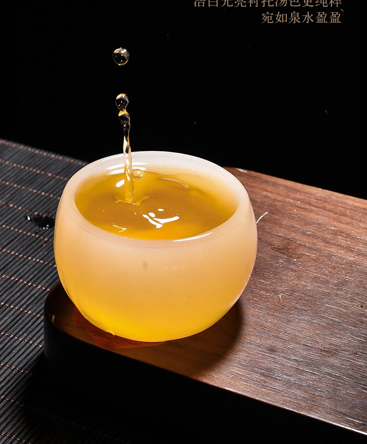 茶杯高颜值玻璃品茗杯杯茶具家用玻璃茶杯主人杯功夫茶具女主人