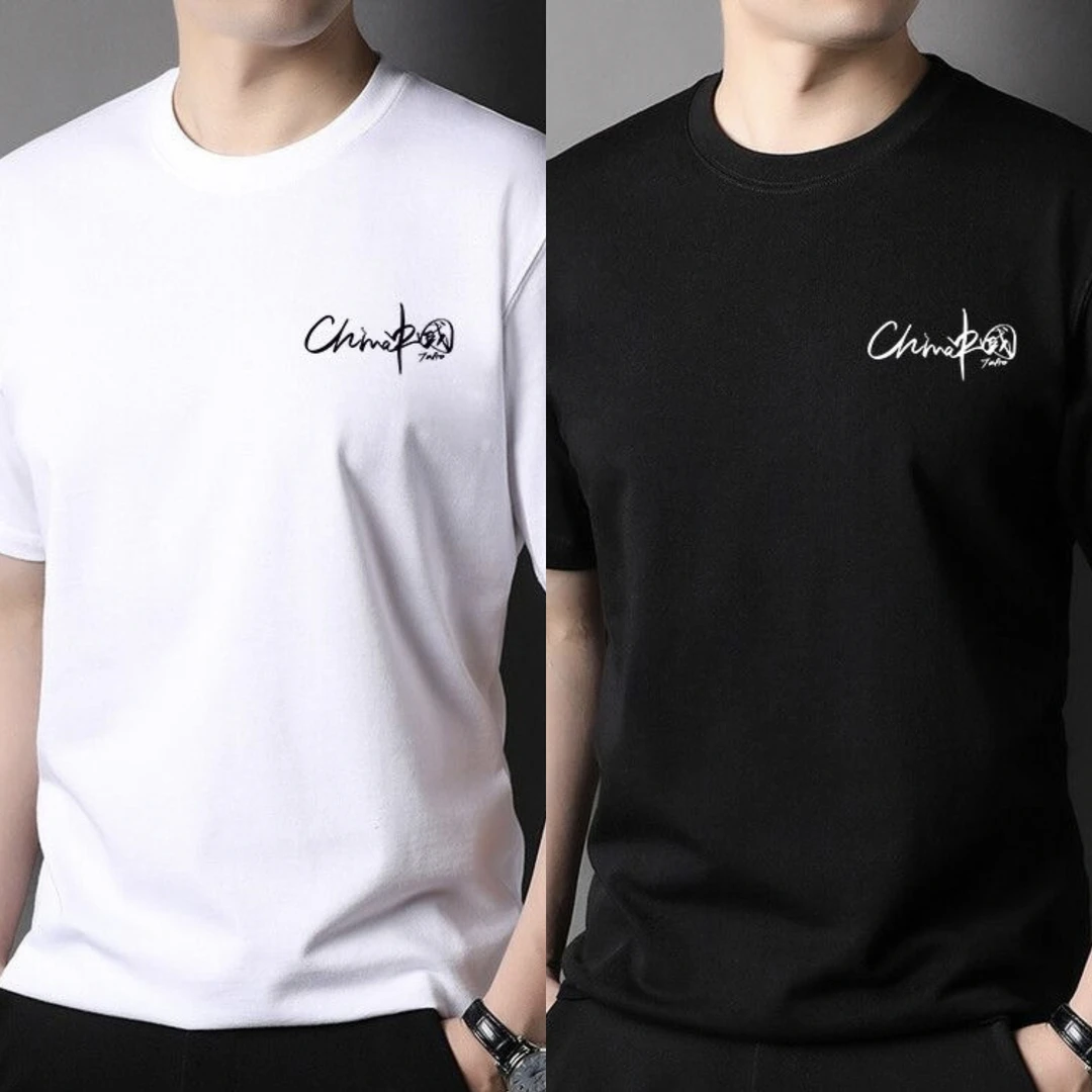 夏季纯棉宽松半袖纯色白色男士速干短袖T恤韩版潮流百搭圆领