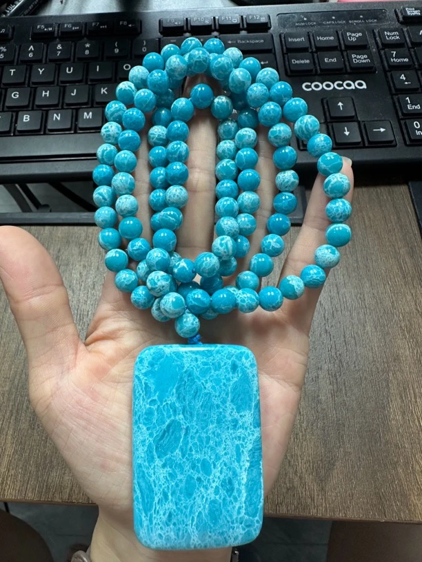 海卡8mm无事牌吊坠843