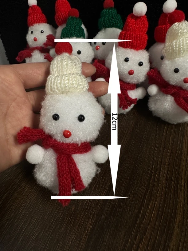 可爱毛绒小雪人圣诞新年挂件玩偶公仔小礼物花艺装饰雪人奇缘