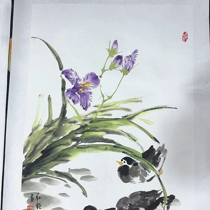 绘画四尺三开作品