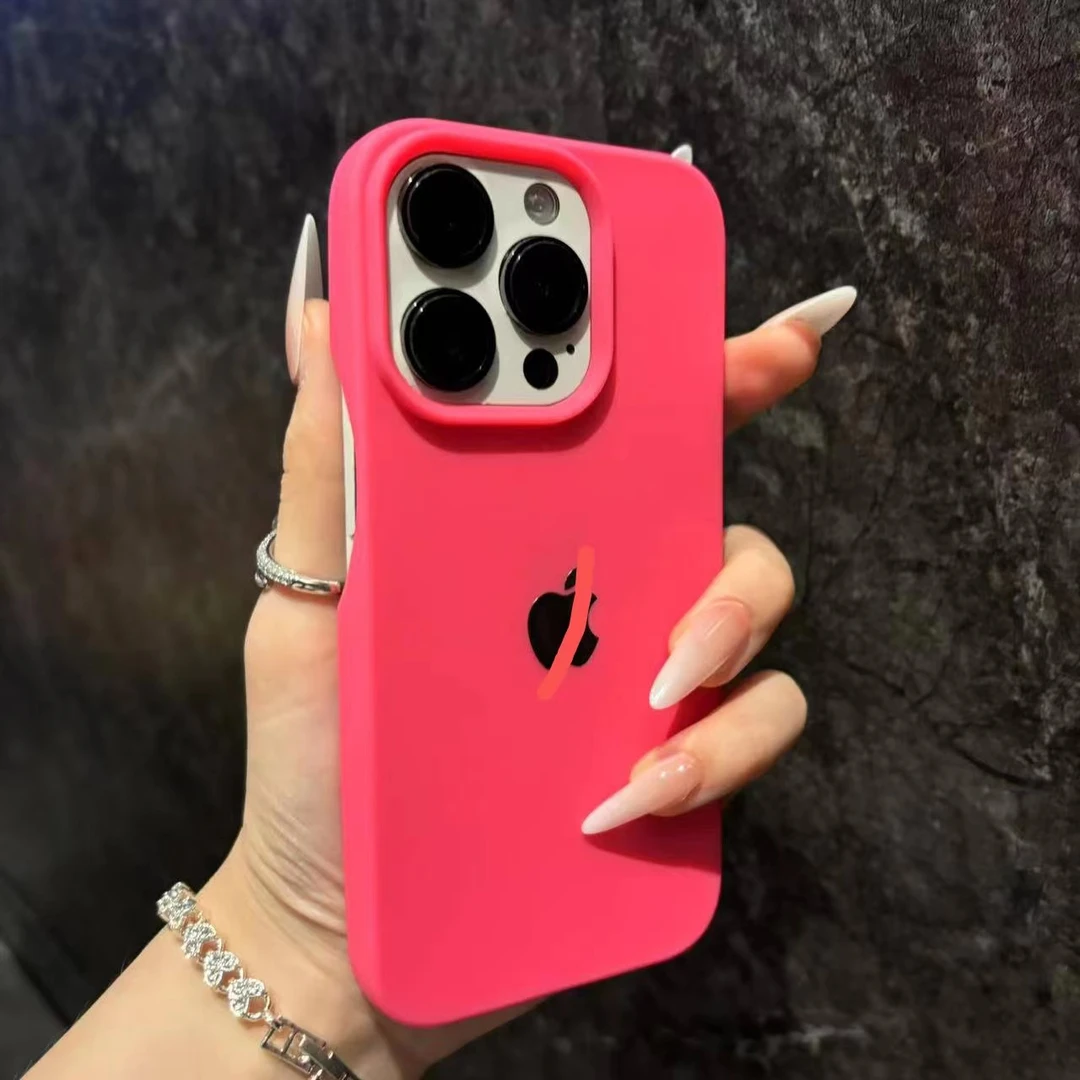 磨砂半包手机壳带标适用15promax高级磨砂16promax/14promax纯色1