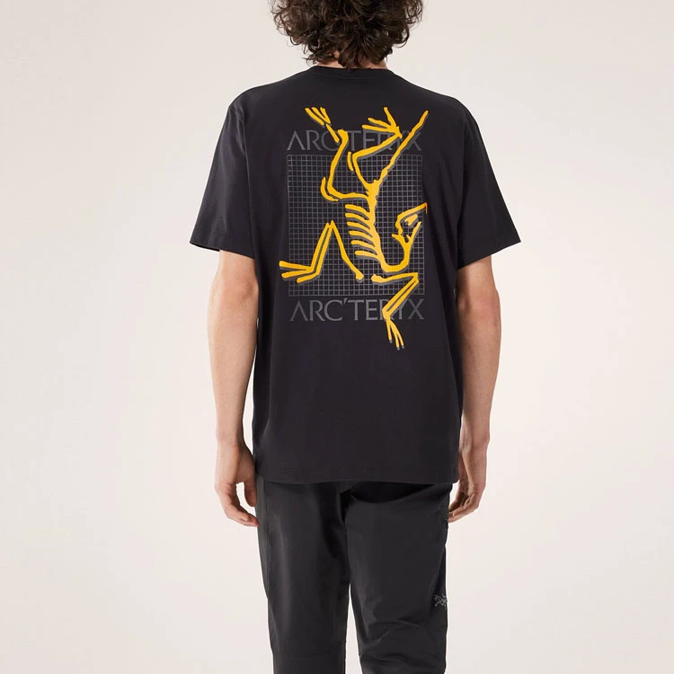 Arcteryx始祖鸟MultiBirdLogoSs后背字母大logo圆领短袖潮服 情侣
