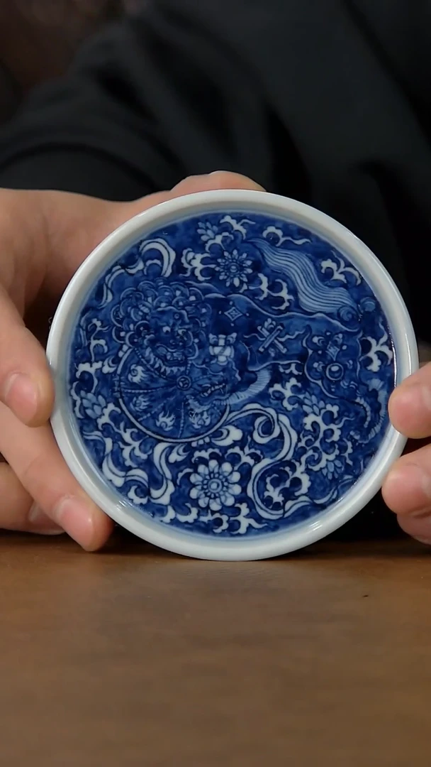 【闪购商品】瓷杯狮子滚绣球  盖置