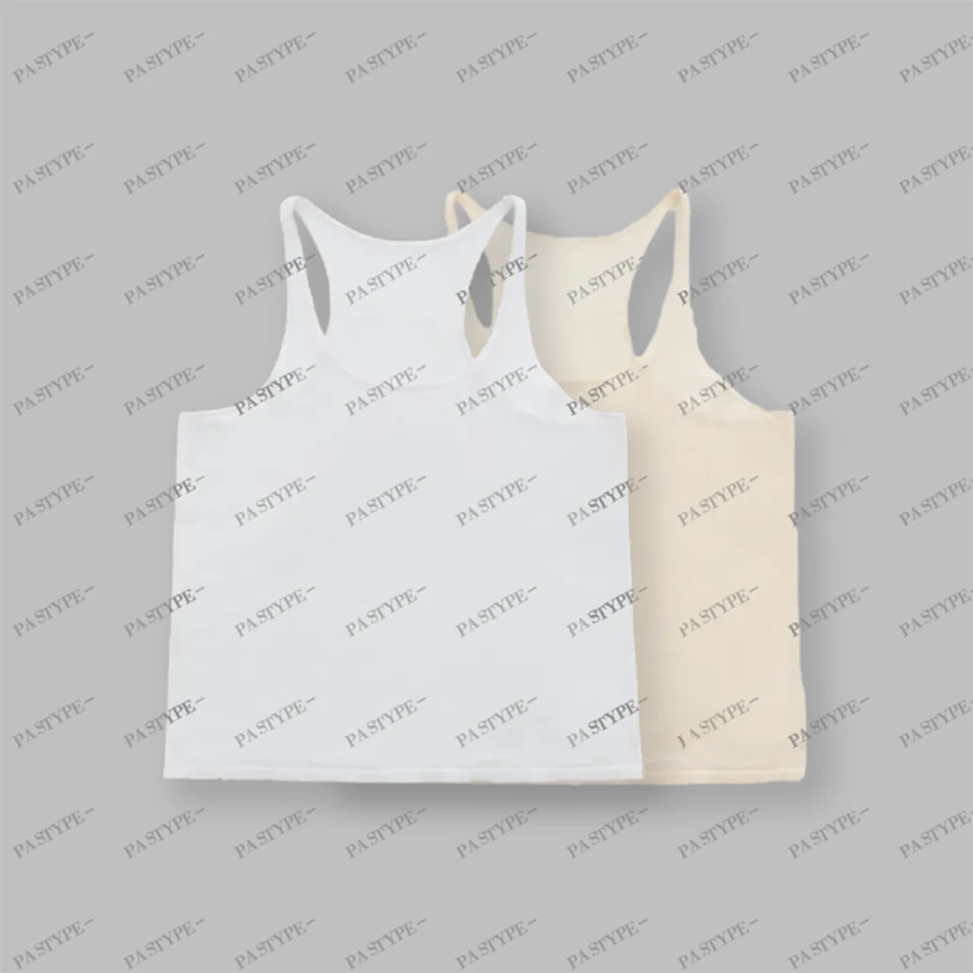 亚麻工字吊带打底背心打底24019