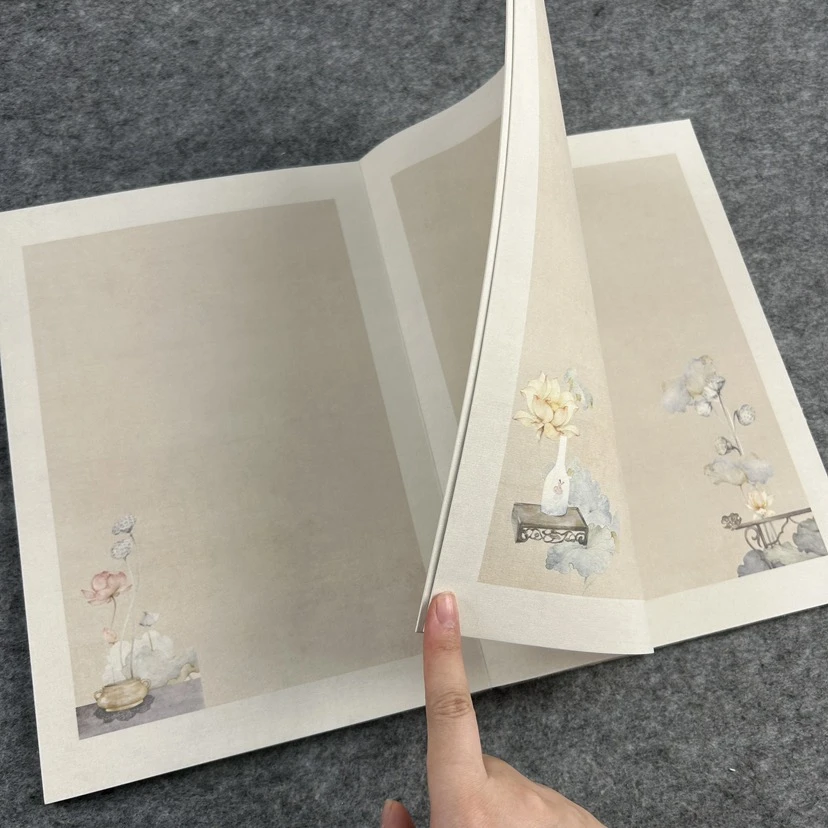 【禅意莲花册页】32*22cm12页半生熟作品册页