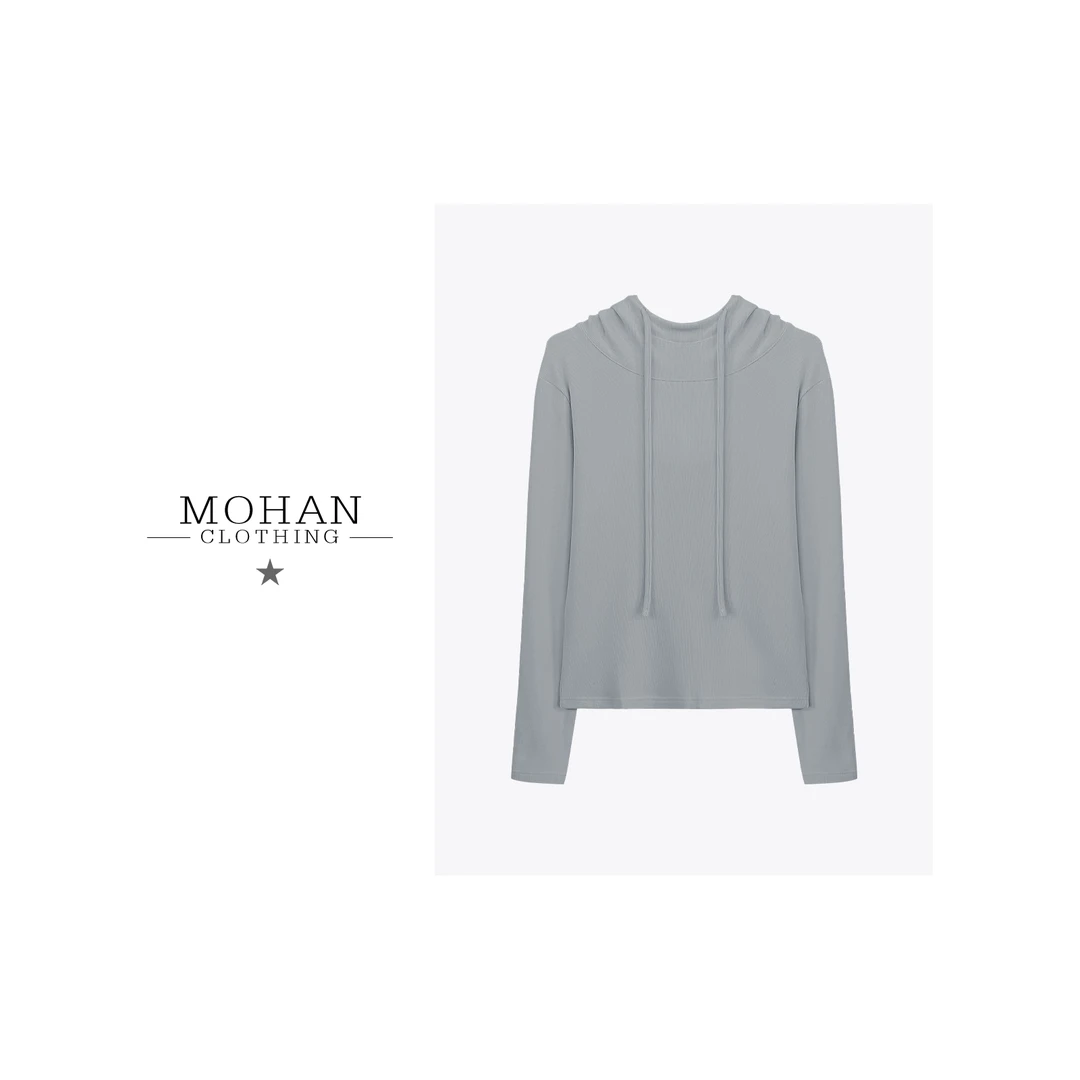 CLOTHING/墨含高奢时尚气质修身舒适柔软亲肤百搭卫衣WJJ5309-1