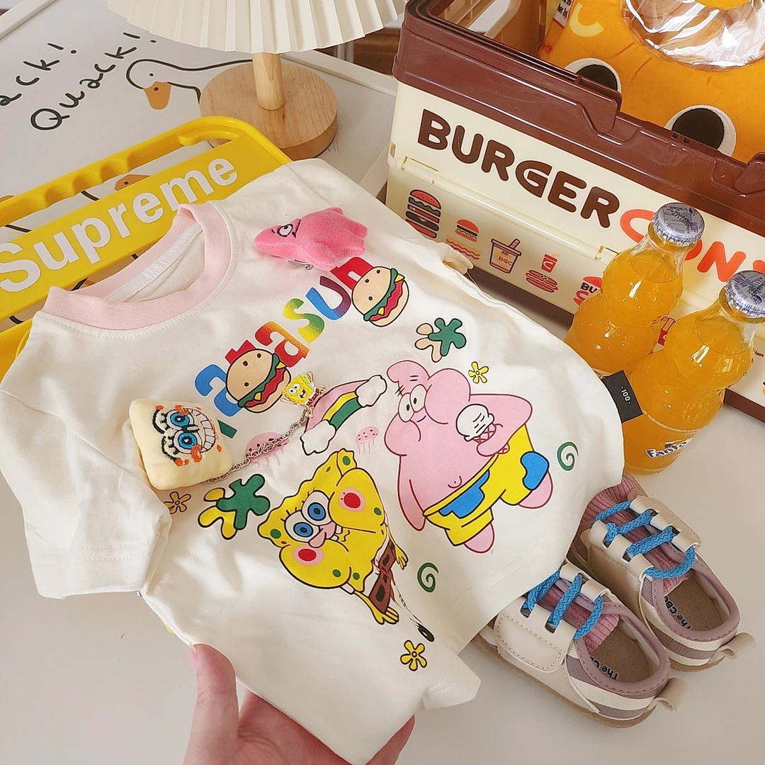 儿童童短袖T恤洋气夏季夏装2024新款宝宝短袖上衣儿童T恤衣服童装