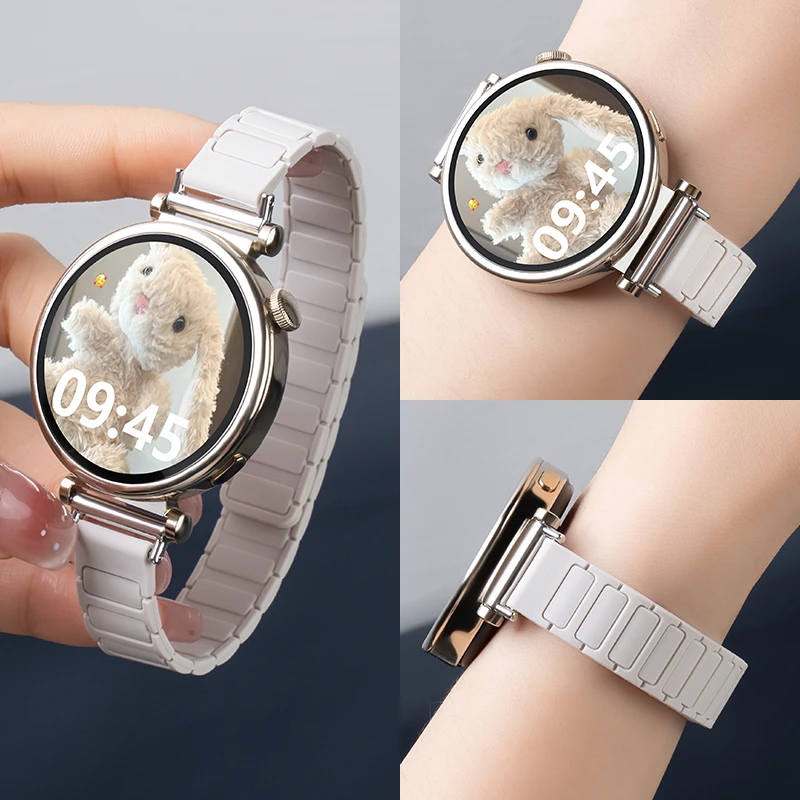 适用华为gt5表带gt4/3手表watch5/4/3pro表带女款硅胶表带磁吸夏