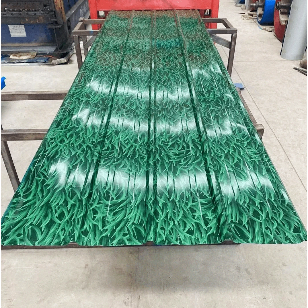 彩钢板铁皮围墙围栏屋顶房顶雨棚车棚养殖防航拍国标加厚铁皮瓦