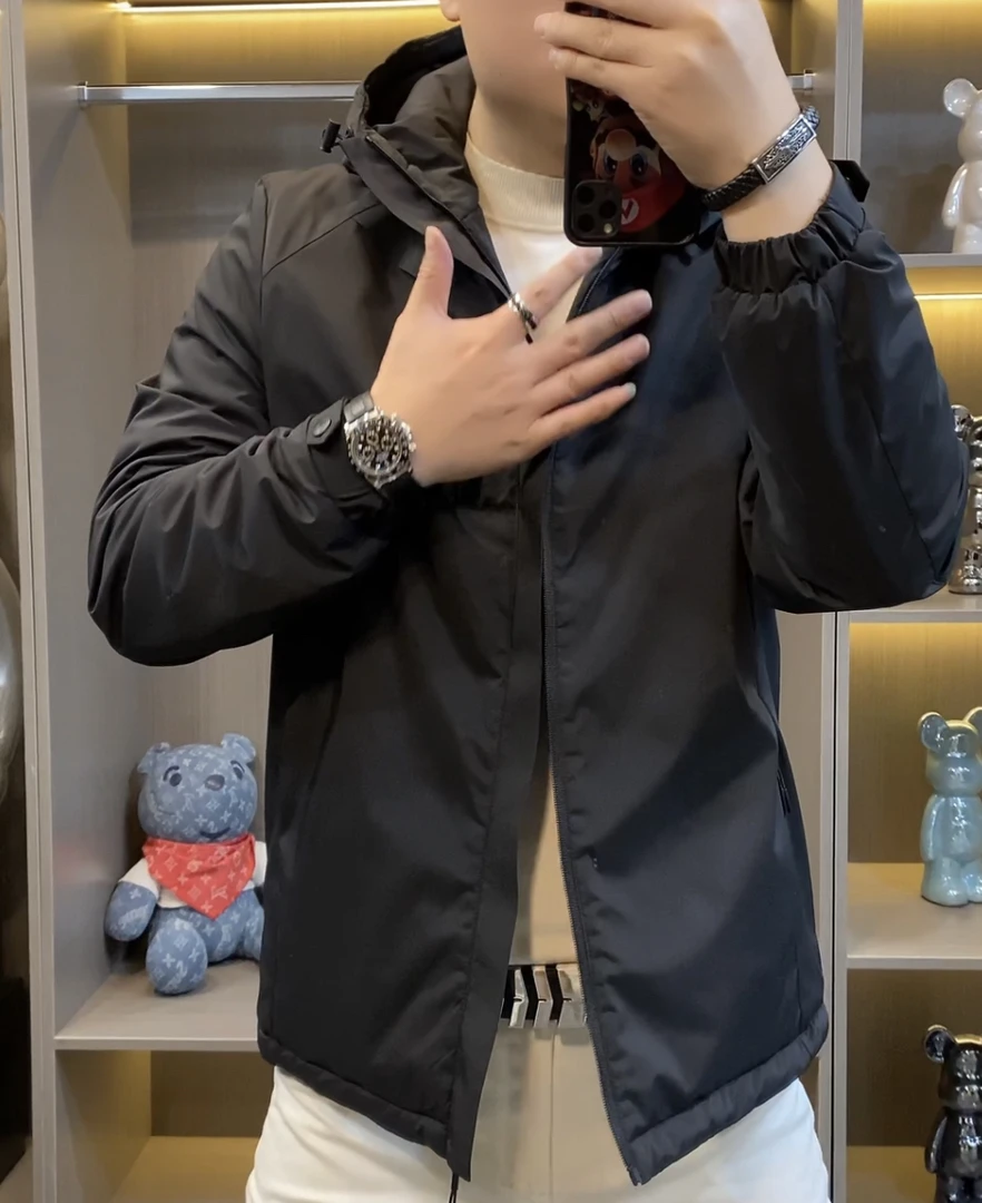 1102秋冬新款男士棉服男士时尚棉衣百搭潮流外套