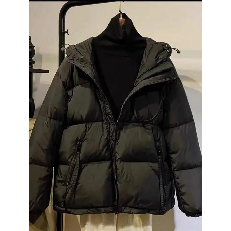 羽绒棉服秋冬季韩版短款加厚保暖羽绒服女连帽外套小个子宽松羽绒