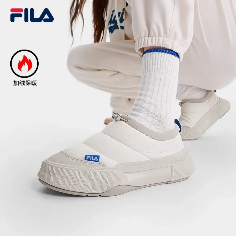 Fila/斐乐川行鞋冬款棉鞋24新款蓬松时尚加绒保暖板鞋F12W442208F