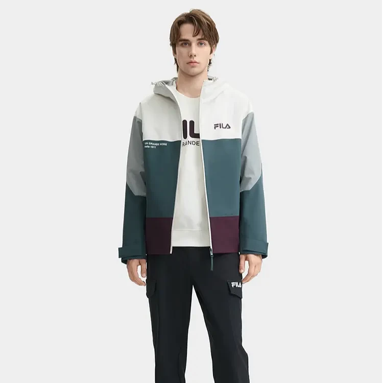 Fila/斐乐2024男子新款户外两件套户外防风运动外套F11M449702F