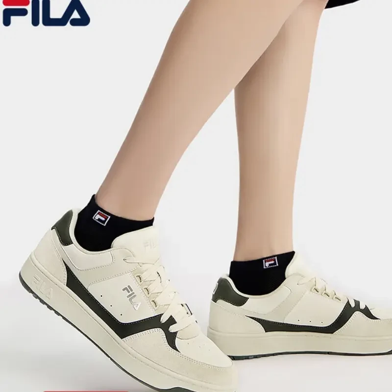 Fila/斐乐官方男鞋TARGA复古板鞋2024秋季新款舒适F12M432204F