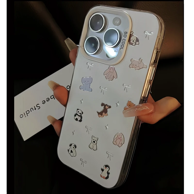 蝴蝶结动物华为oppo小米vivo荣耀iPhone15苹果13/14手机壳12硬11