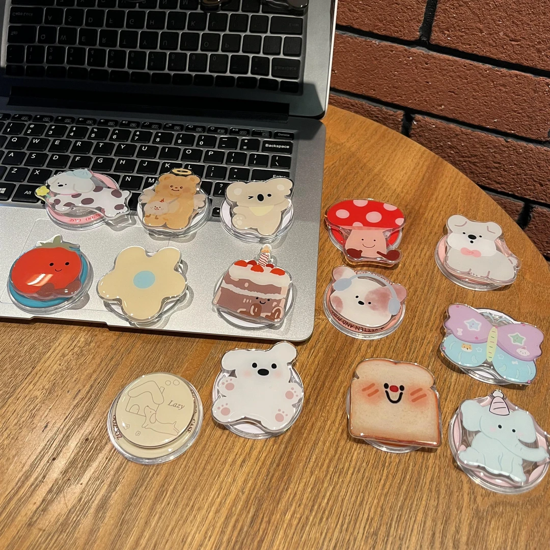 可爱卡通适用于MagSafe磁吸支架苹果高颜值简约可爱卡通时尚气囊