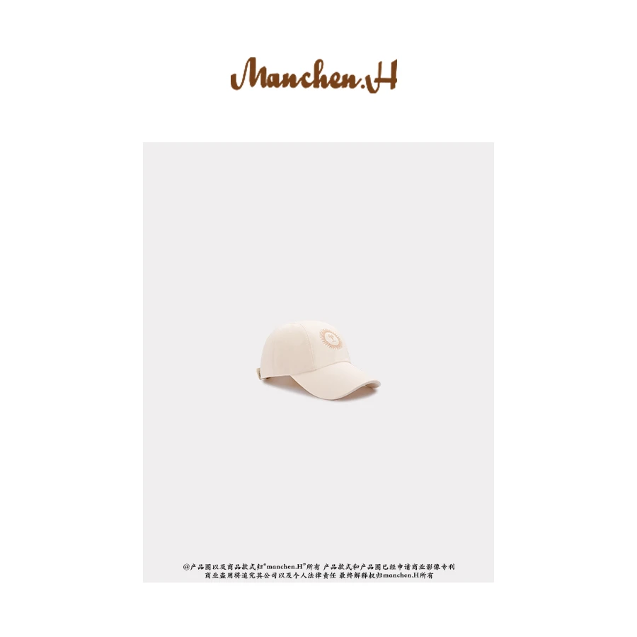 H姐曼辰“老钱太阳帽”进口面料刺绣棒球鸭舌帽