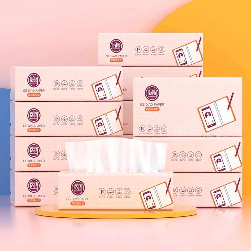 GALETON/阁调大规格粉色办公系列170规格抽纸10包装