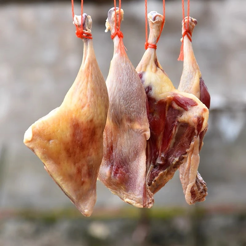 安徽腌制咸鸭腿508g/袋无烟熏农家传统味道手工制作老家特产