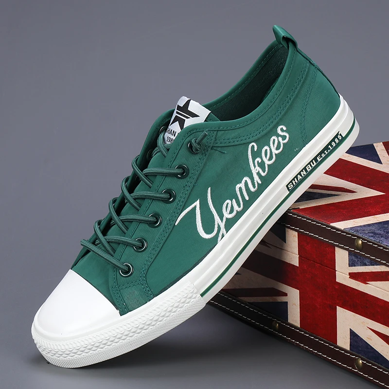 23126休闲男鞋夏季透气帆布鞋布鞋男款潮流百搭板鞋时尚低帮新款