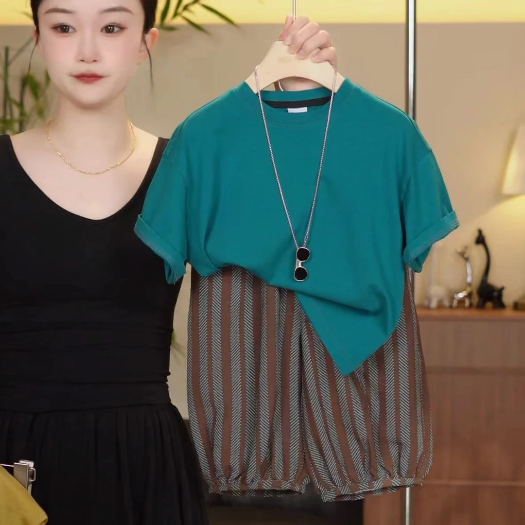 【TEDDY KING】 TXB24422 夏季2024新品男童新品T恤防蚊裤套装