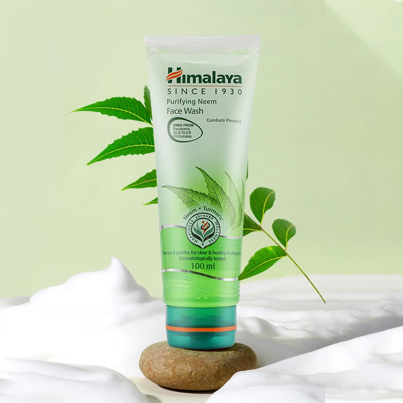 原装进口himalaya西玛啦雅洗面奶100ml温和清洁不刺激