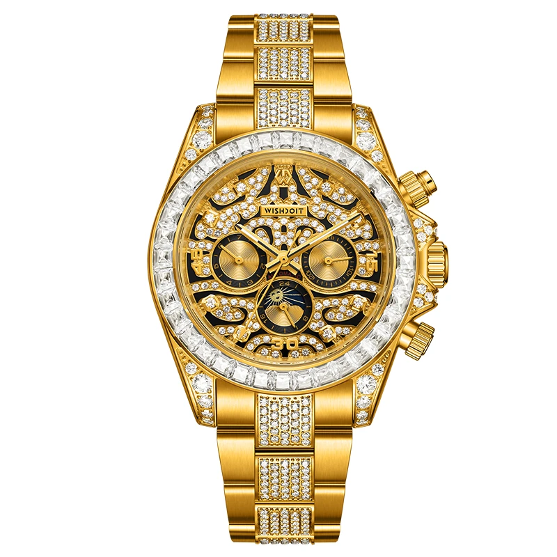【老虎迪系列】顶奢限定镶钻机械男士腕表