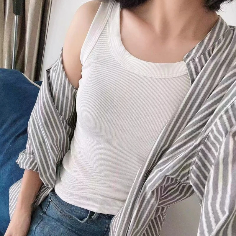 【现货】李子木2023春夏新款吊带女防走光时尚百搭打底背心B6101