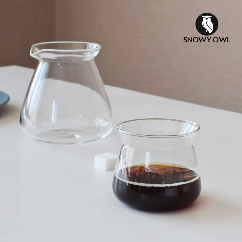 SNOWY OWL/雪昂咖啡分享壶闻香杯ins玻璃杯冰美式咖啡杯冷萃杯