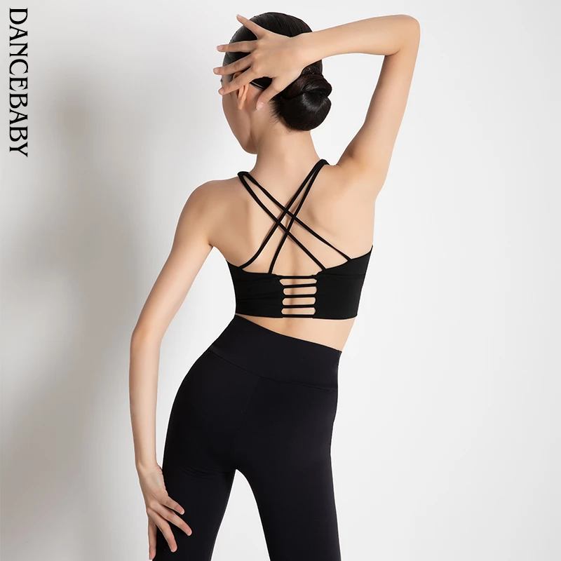 Dancebaby拉丁舞练功服女舞蹈衣服舞衣上衣新款跳舞服装女DAS190