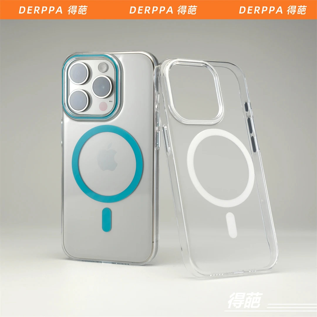 得葩高透抗发黄苹果16promax磁吸手机壳iPhone15pro透明防摔14/13