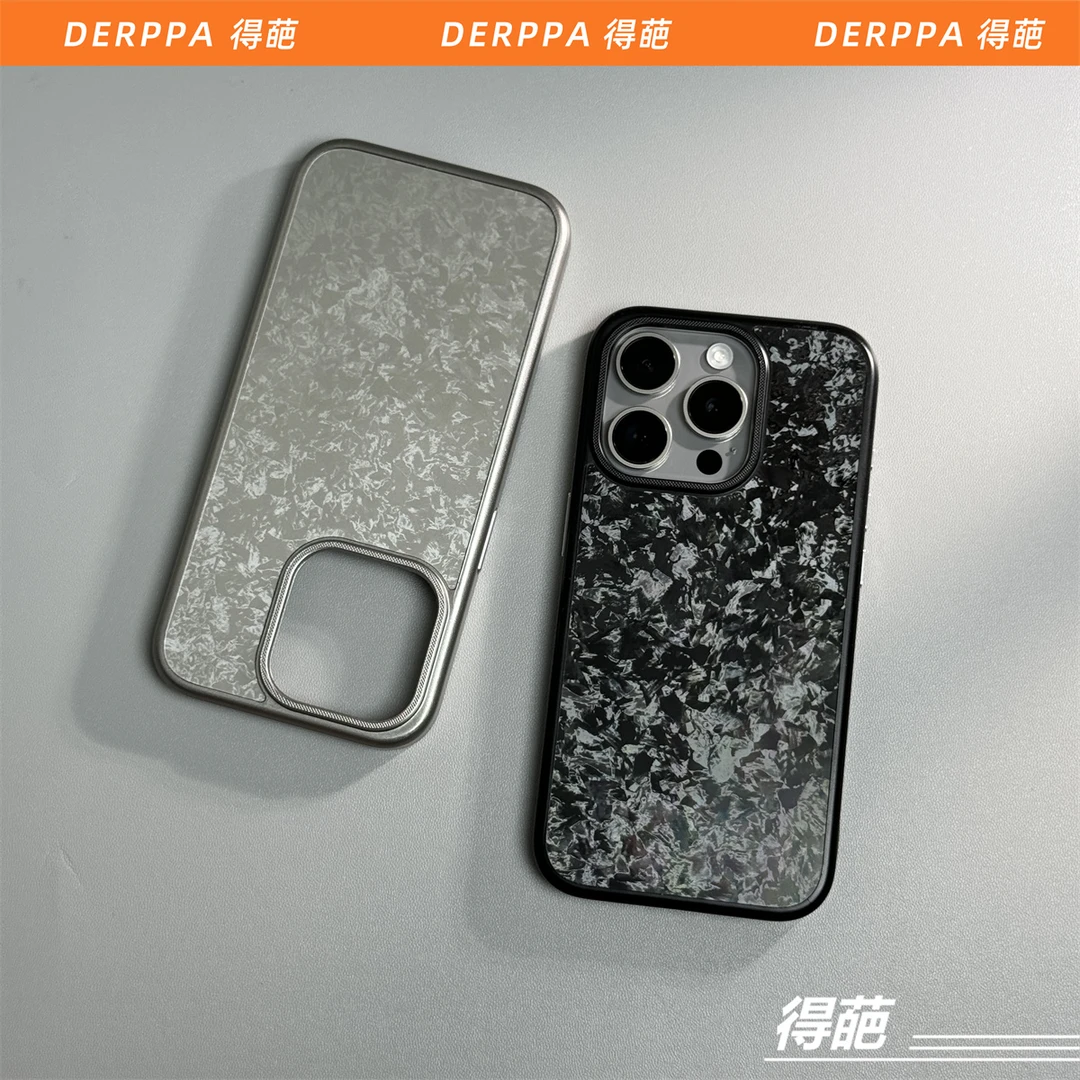 得葩3D立体锻碳适用苹果16promax磁吸手机壳iPhone15P防摔高级14