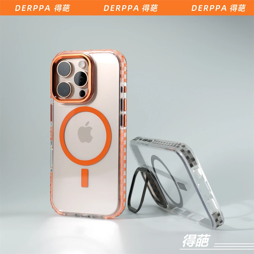 得葩隐形支架透明苹果16promax磁吸手机壳iPhone15P软边防摔14/13