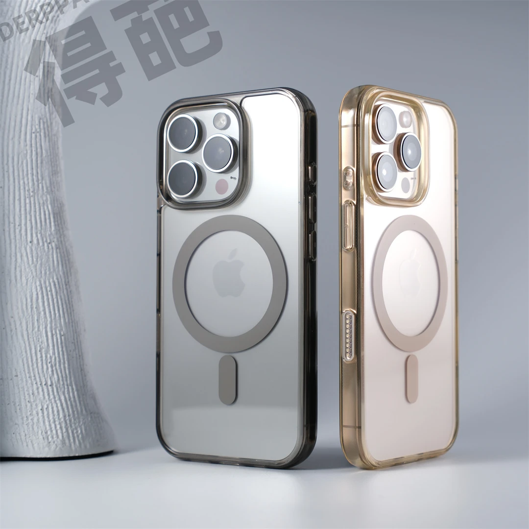 得葩透明软边电容拍照键苹果16promax磁吸手机壳iPhone16pro防摔