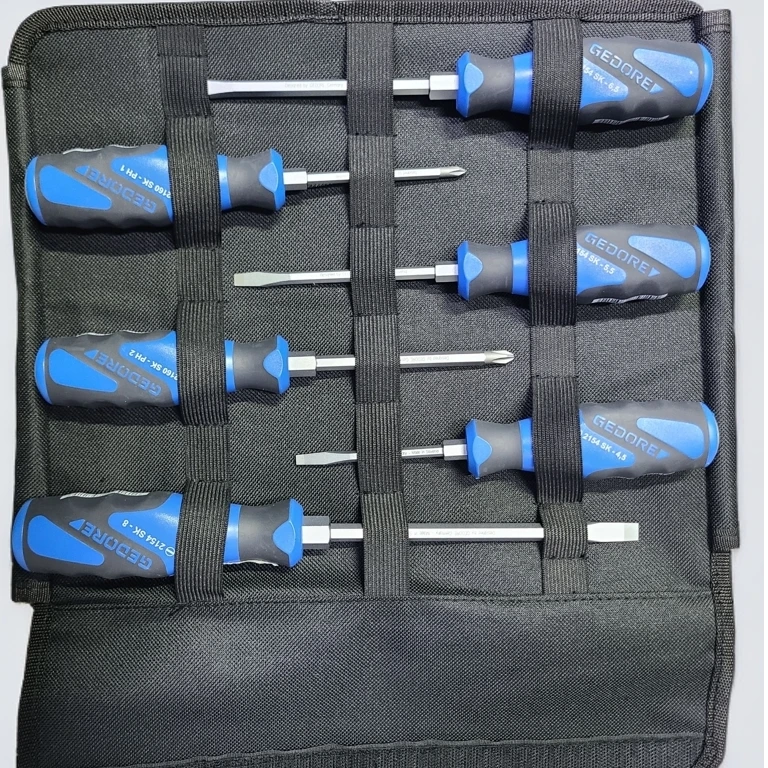 GEDORE/吉多瑞敲击螺丝刀十字一字穿心螺丝刀6件套