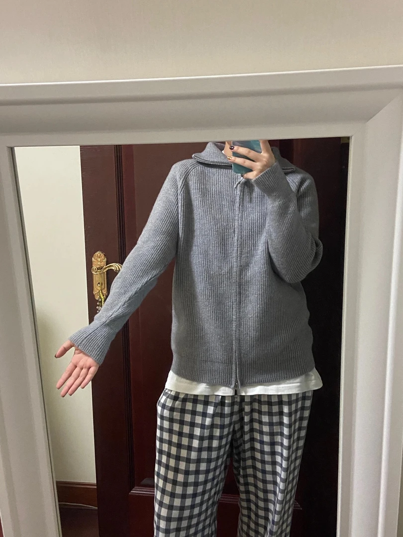 【sonam x 纯羊绒拉链毛衣】超高质量质感女性的穿搭