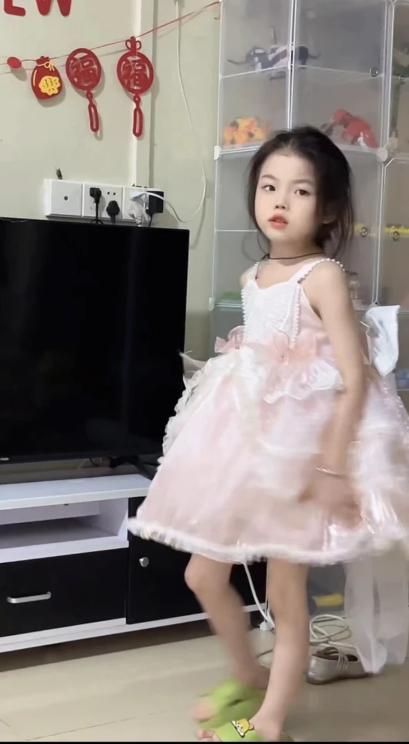 2024新款甜美女孩花架连衣裙夏季洋气女宝四季款洛丽塔