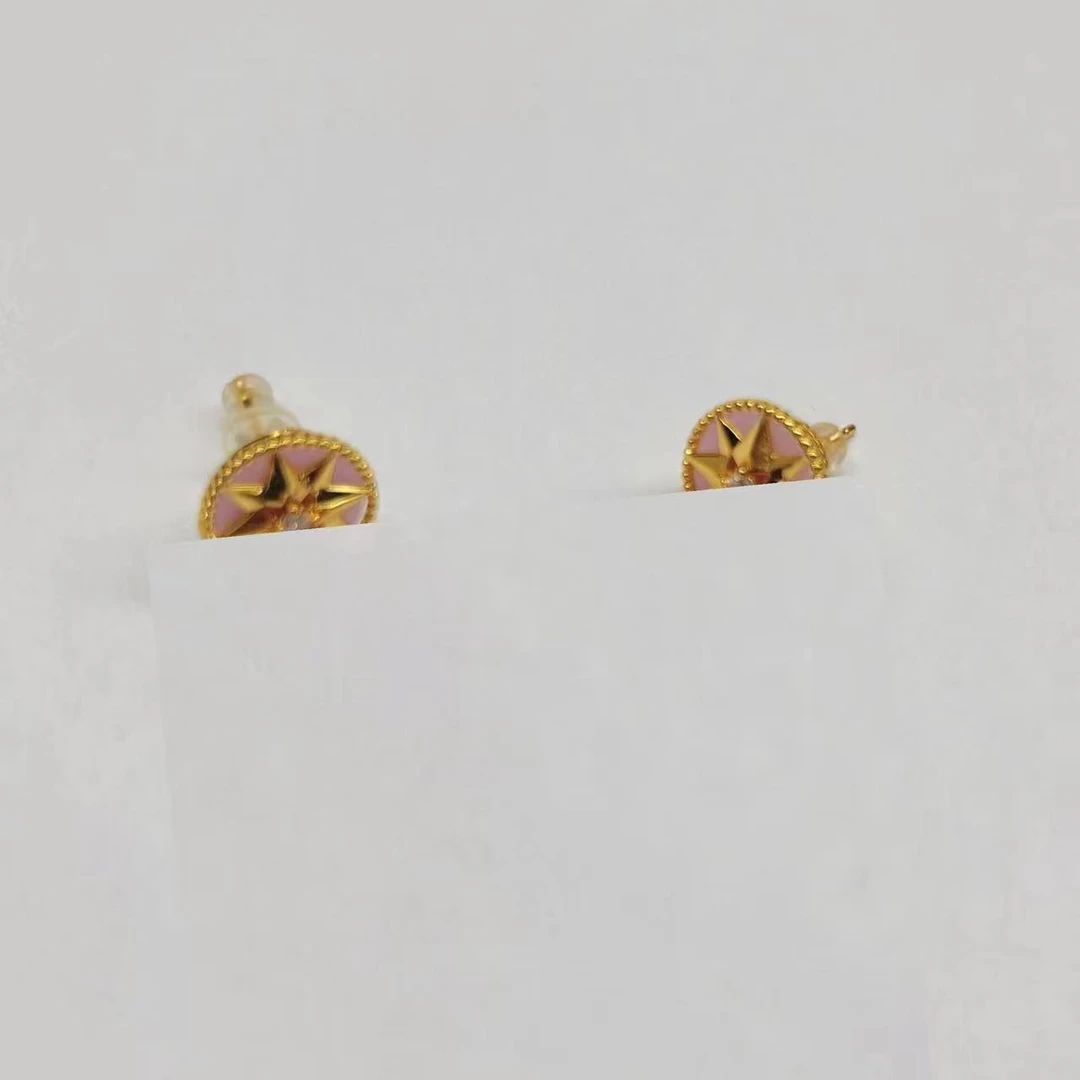 铜合金合成锆石耳饰 【八芒星】气质轻奢时尚百搭小众精致ed3106
