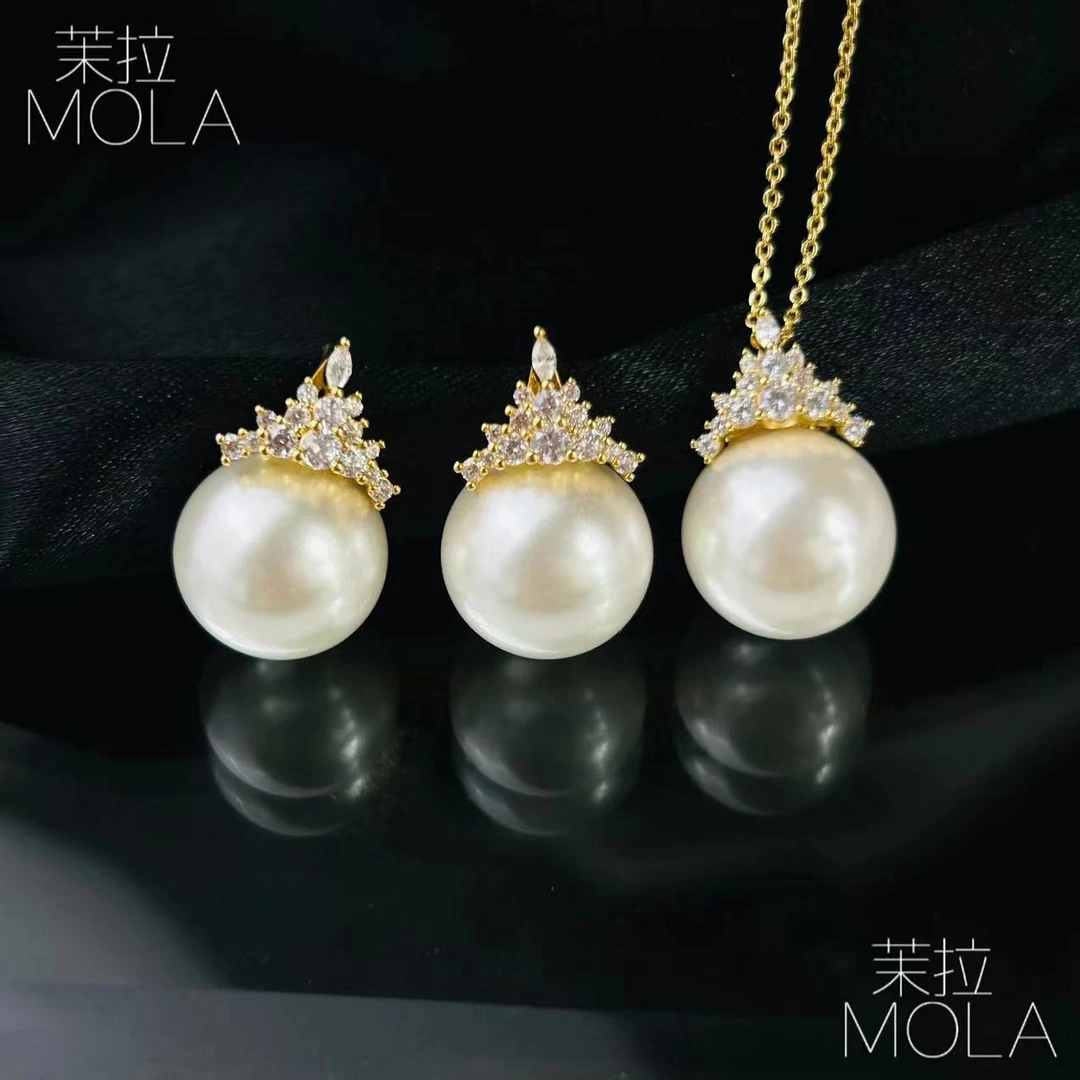 铜合金吊坠 茉拉MOLA 气质白色女王百搭时尚复古项链zz1512