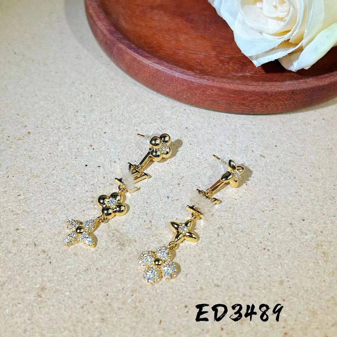 铜合金耳饰 气质轻奢时尚百搭小众简约个性素款ed3489
